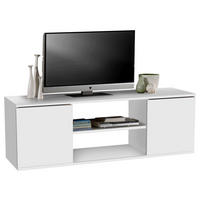 COMODĂ TV 120/40/34 cm  - alb, Modern, material pe bază de lemn (120/40/34cm) - Carryhome