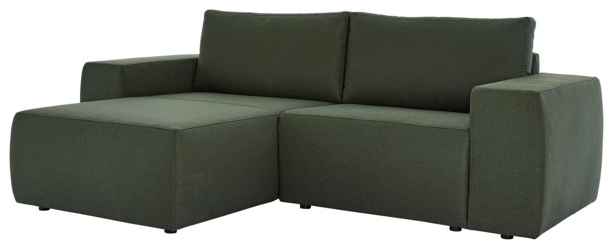 Freisteller von LOOKS by W.Joop ECKSOFA LOOKS II Grün Webstoff.