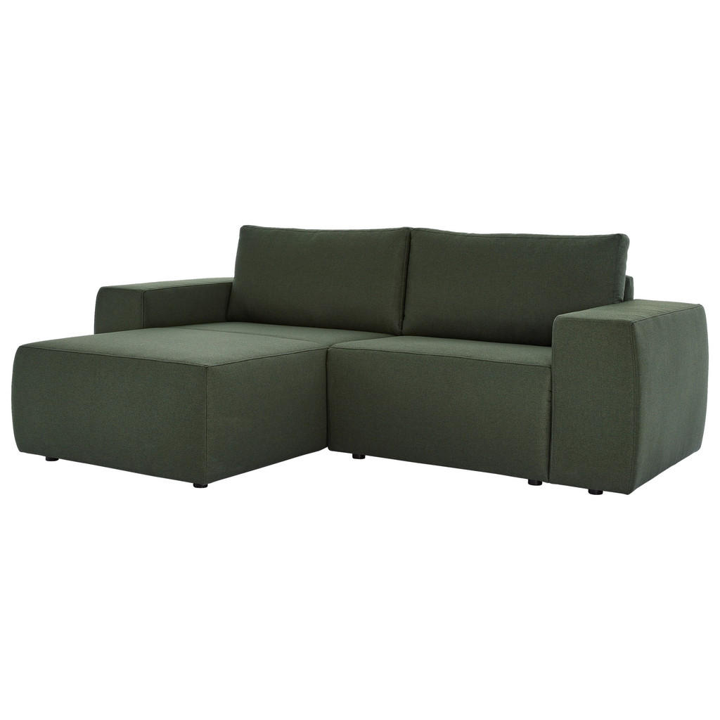 Thumbnail - Looks by W.Joop Ecksofa Looks II, Grün, Textil, 3-Sitzer, seitenverkehrt montierbar, L-Form, 242x160 cm, Made in EU, Rüc...