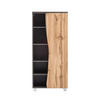 MIDISCHRANK 60/130/35 cm  - Eiche Wotan/Graphitfarben, Natur, Holzwerkstoff (60/130/35cm) - Xora