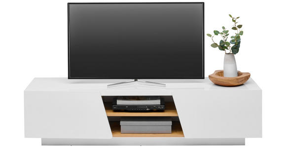 LOWBOARD  in 160/41/40 cm  - Eichefarben/Weiß, Design, Holzwerkstoff (160/41/40cm) - Carryhome