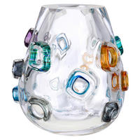 DEKOVASE  - Klar/Multicolor, Basics, Glas (21,5/22,5cm)