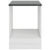 HERDUMBAUSCHRANK 60/84,8/60 cm  in Weiß  - Anthrazit/Weiß, Basics, Holzwerkstoff (60/84,8/60cm) - Optifit