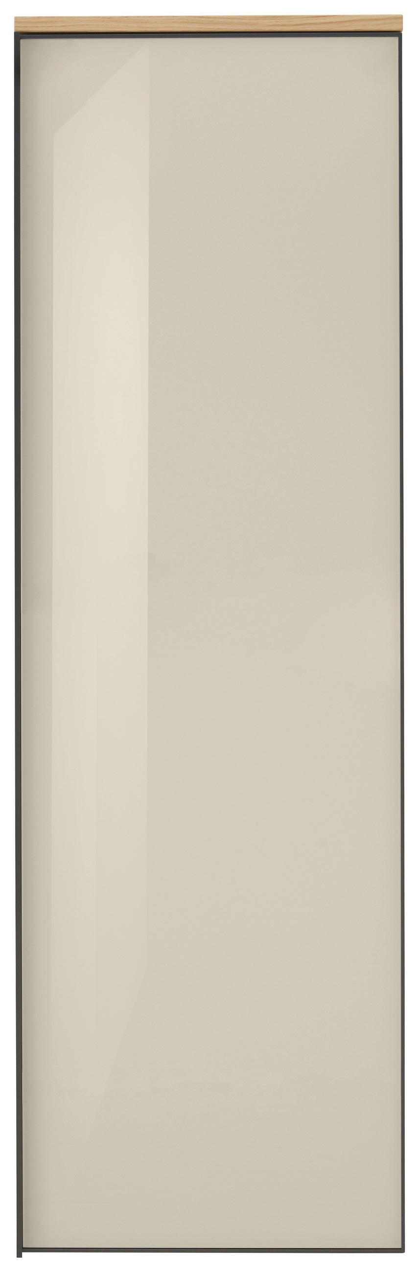 GARDEROBENSCHRANK  in 54/170/31 cm  - Eichefarben/Anthrazit, Design, Glas/Holz (54/170/31cm) - Dieter Knoll