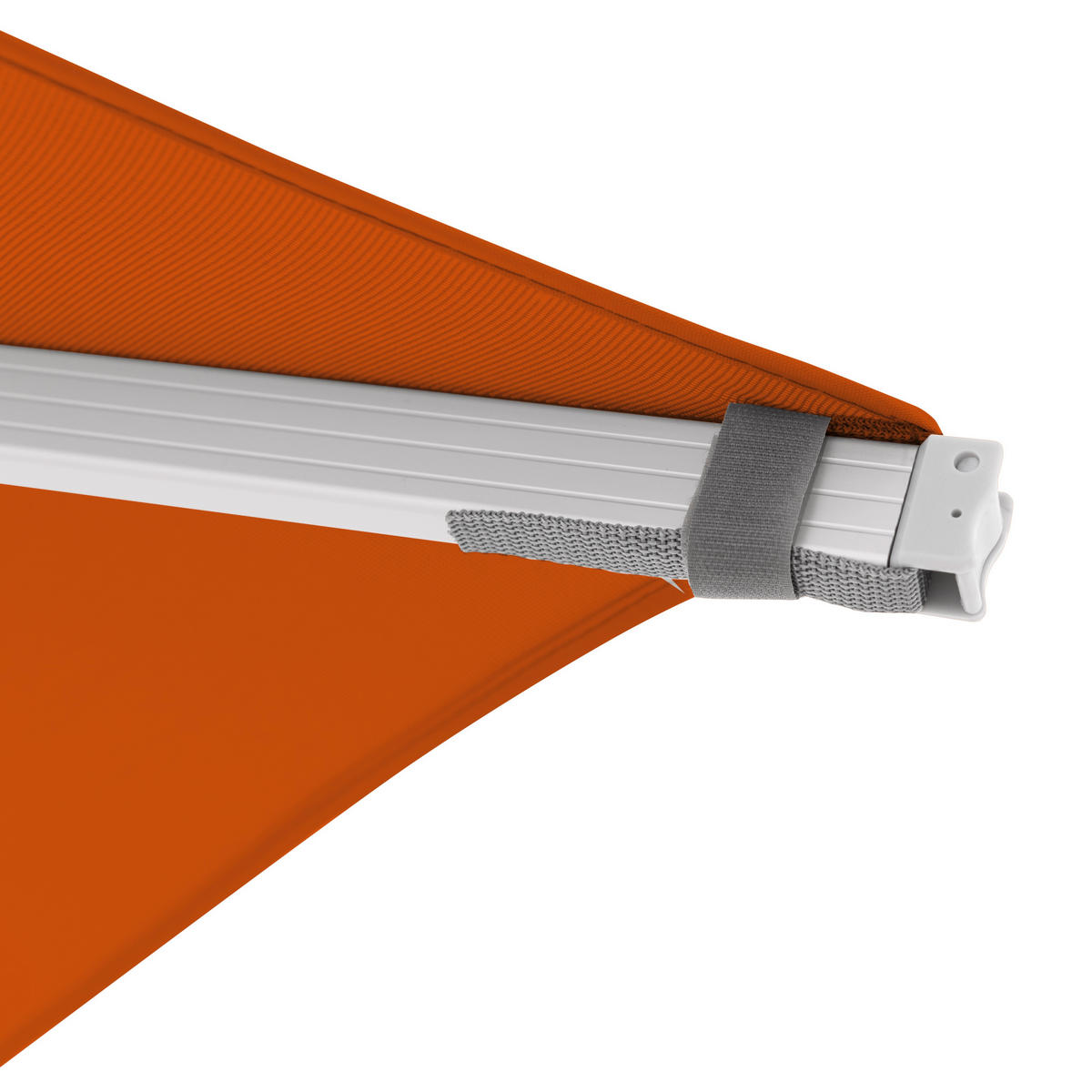 AMPELSCHIRM 300x300 cm  - Terracotta/Hellgrau, Basics, Textil/Metall (300/300cm) - Doppler
