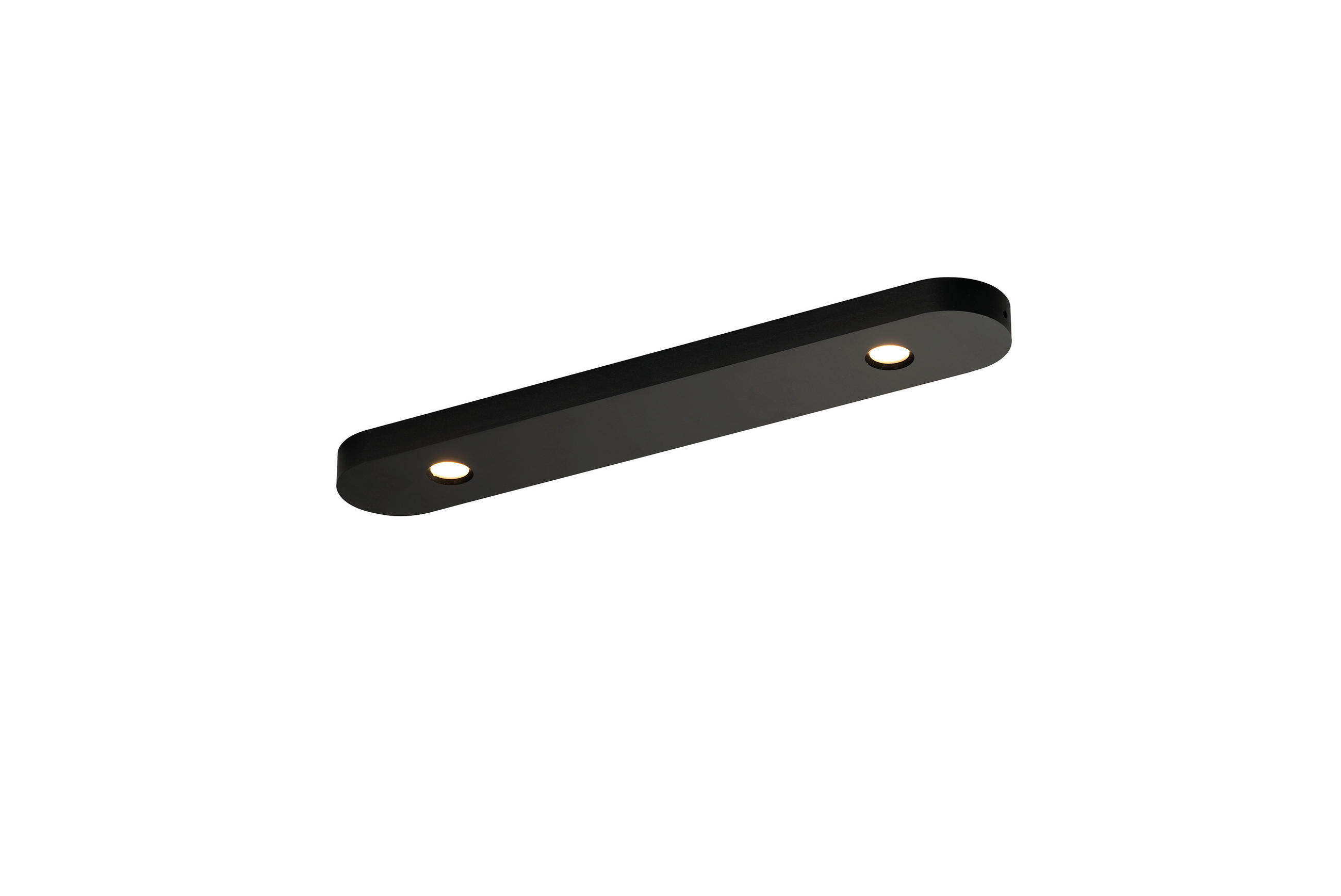 LED-DECKENLEUCHTE 30/5/1,5 cm   - Schwarz, Design, Metall (30/5/1,5cm) - BOPP