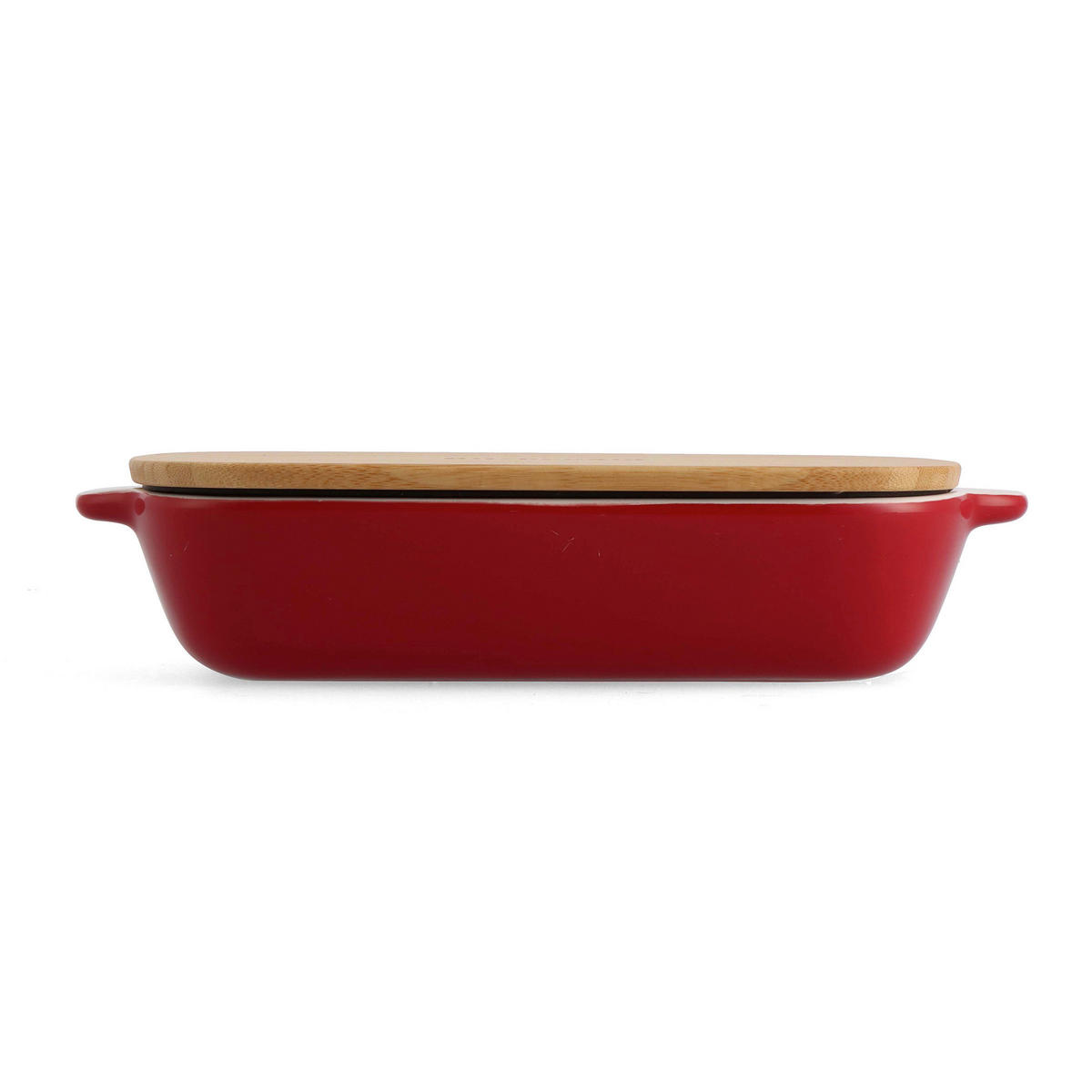 AUFLAUFFORM Keramik, Naturmaterialien Steingut  - Rot/Weiß, Basics, Naturmaterialien/Keramik (18.8cm) - Kitchenaid
