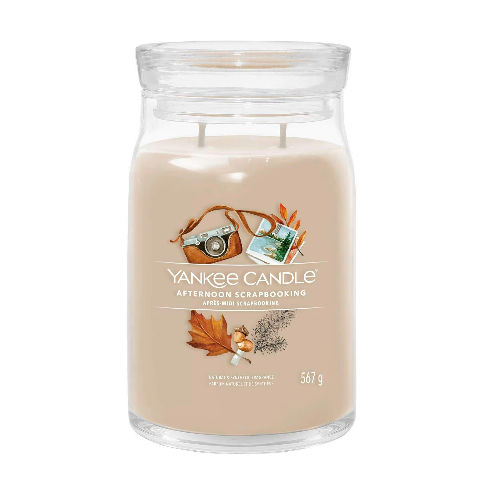DIŠEČA SVEČA - bež, Basics, steklo (9.3/15.7/9.3cm) - Yankee Candle