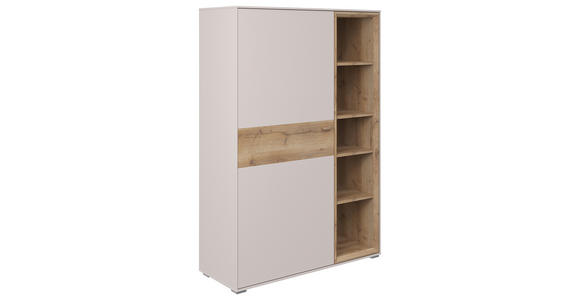 HIGHBOARD 95,5/140,2/38 cm  - Sandfarben/Eichefarben, MODERN, Holz/Holzwerkstoff (95,5/140,2/38cm) - Hom`in