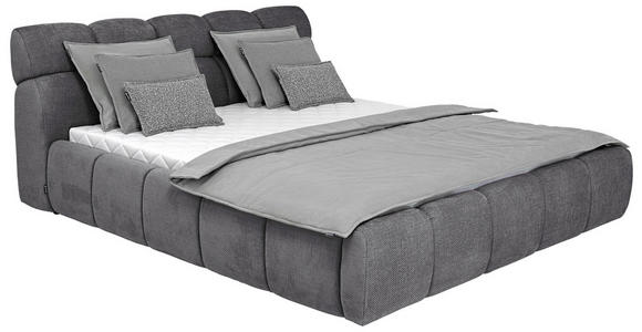 POLSTERBETT Lattenrost, Bettkasten 140/200 cm  in Anthrazit  - Anthrazit/Schwarz, Design, Holz/Kunststoff (140/200cm) - Esposa