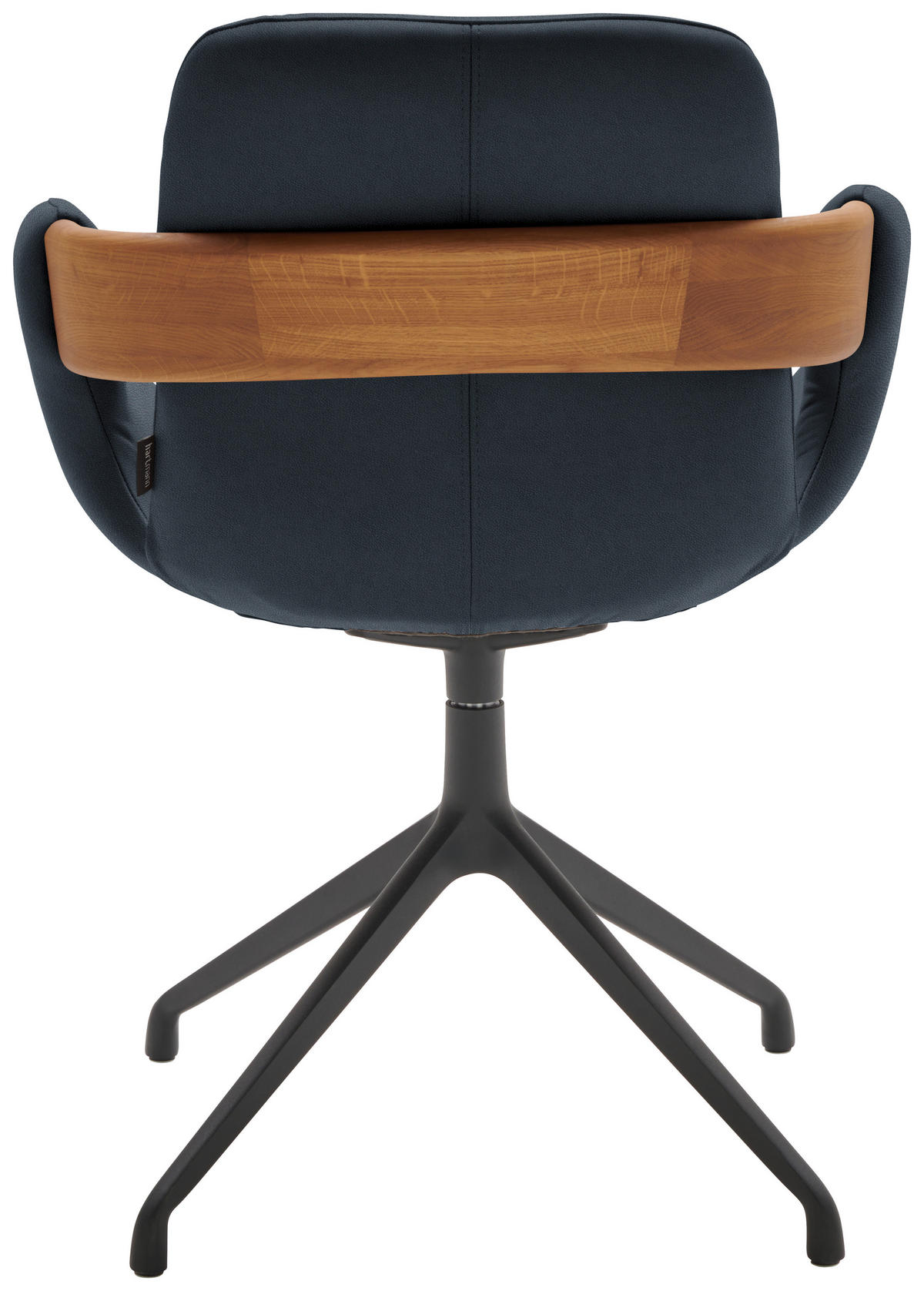 ARMLEHNSTUHL  Lederauswahl, Stoffauswahl, Typenauswahl, Sitzfläche 360° drehbar  Echtleder  - Eichefarben/Cognac, Natur, Leder/Holz (60/86/60cm) - Valnatura