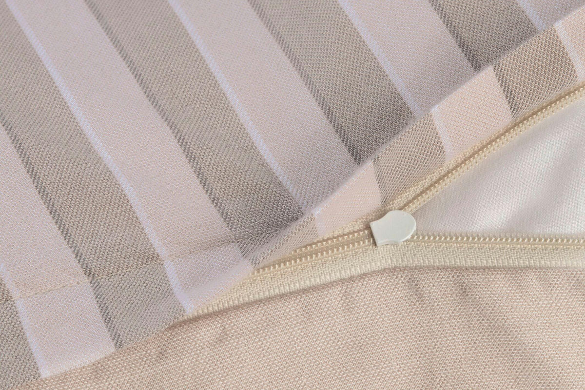 WENDEBETTWÄSCHE 2-teilig Soft Lines Flanell 135/200 cm  - Creme, Basics, Textil (135/200cm) - Joop!