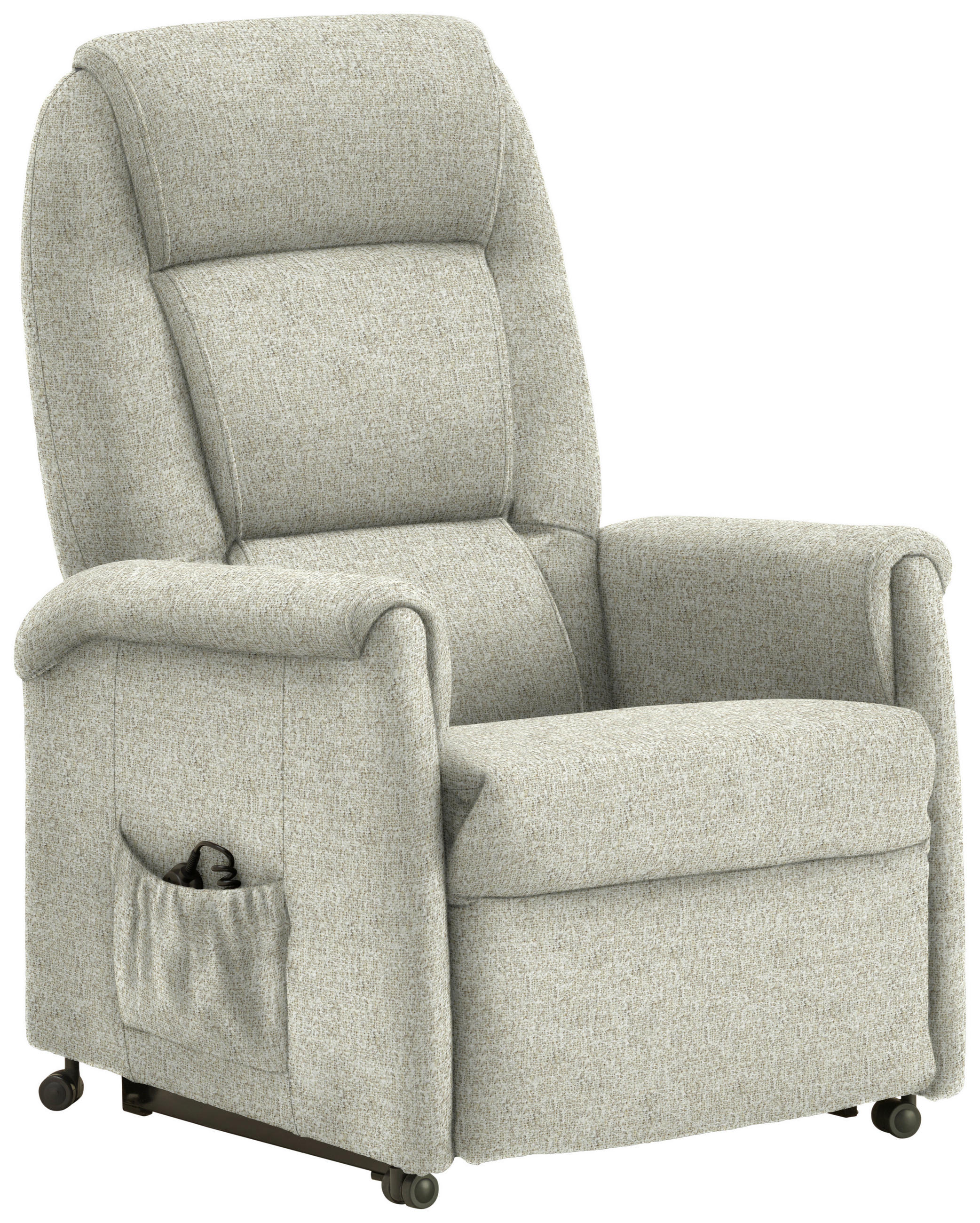 FERNSEHSESSEL in Flachgewebe Creme  - Creme/Schwarz, KONVENTIONELL, Kunststoff/Textil (69/105/82cm) - Himolla