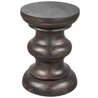 BEISTELLTISCH 30/30/42 cm Jonah Mangoholz Dunkelbraun rund  - Dunkelbraun, Design, Holz (30/30/42cm) - Livetastic