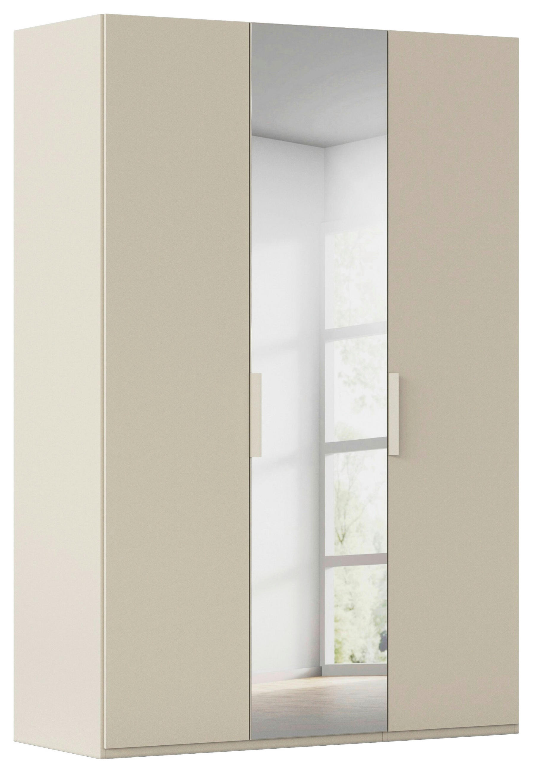 DREHTÜRENSCHRANK 151/223/61 cm,  in Champagner, 3-türig  - Champagner, Basics, Glas/Holzwerkstoff (151/223/61cm) - Novel