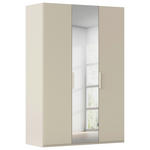 DREHTÜRENSCHRANK 151/223/61 cm,  in Champagner, 3-türig  - Champagner, Basics, Glas/Holzwerkstoff (151/223/61cm) - Novel