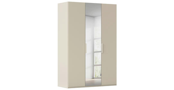 DREHTÜRENSCHRANK 151/235/61 cm,  in Champagner, 3-türig  - Champagner, Basics, Glas/Holzwerkstoff (151/235/61cm) - Novel