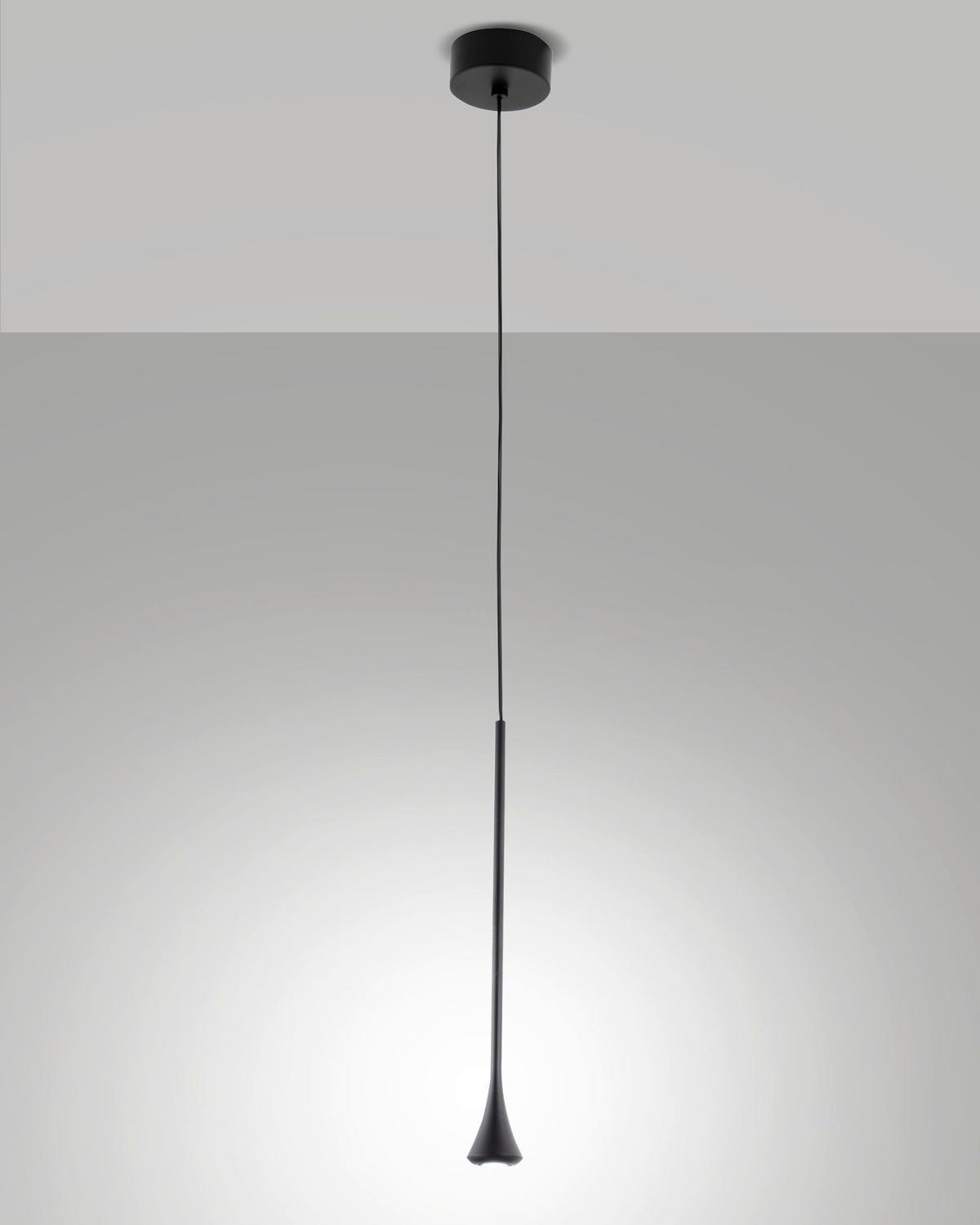 LED-HÄNGELEUCHTE SUSA 4/200 cm   - Schwarz, KONVENTIONELL, Metall (4/200cm) - Fabas Luce