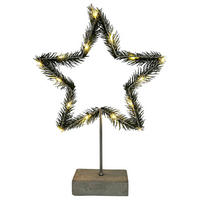 DEKOSTERN  - Grün, LIFESTYLE, Kunststoff/Metall (25/40/5cm) - X-Mas