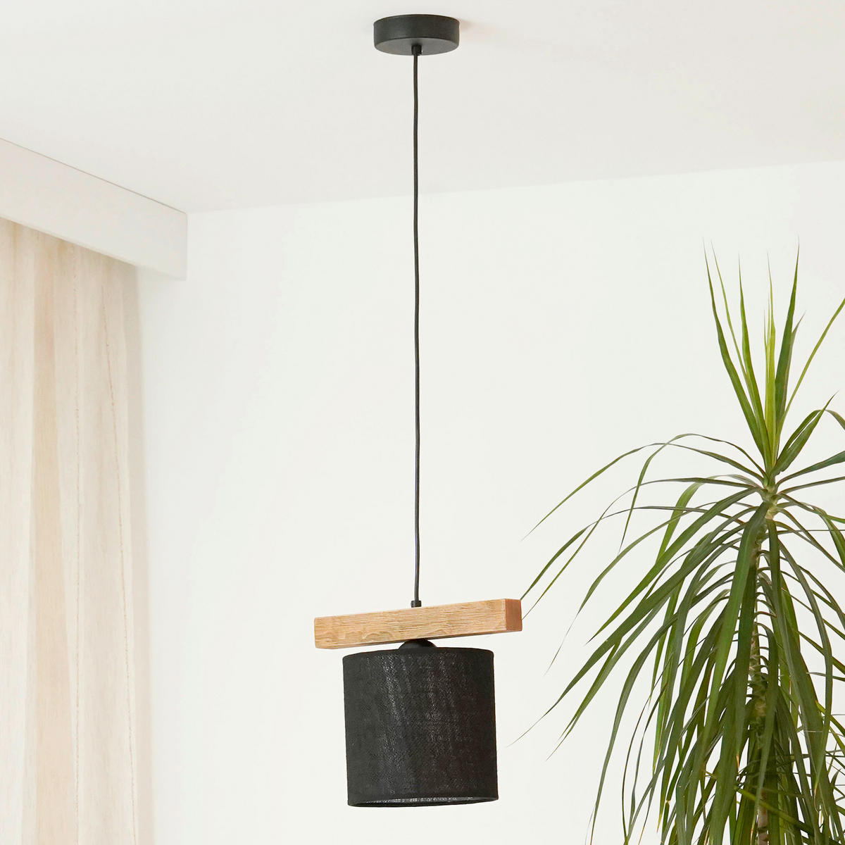 HÄNGELEUCHTE Forest 27/105 cm   - Multicolor, Natur, Textil (27/105cm)