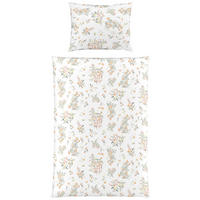 POSTEĽNÁ BIELIZEŇ, makosatén, oranžová, biela, svetlosivá, svetlozelená, 140/200 cm  - oranžová/biela, Basics, textil (140/200cm) - Fleuresse