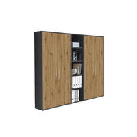 AKTENSCHRANK Anthrazit, Eiche Artisan  - Anthrazit/Eiche Artisan, MODERN, Holzwerkstoff (212,9/185,6/33cm) - MID.YOU