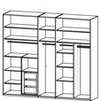 DREHTÜRENSCHRANK 251/223/60 cm 5-türig Graphitfarben  - Graphitfarben, Trend, Holz/Holzwerkstoff (251/223/60cm) - Novel