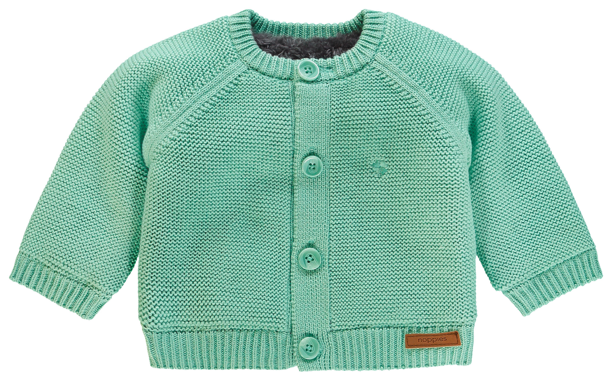 BABYSTRICKJACKE - Mintgrün, Basics, Textil (50null) - noppies