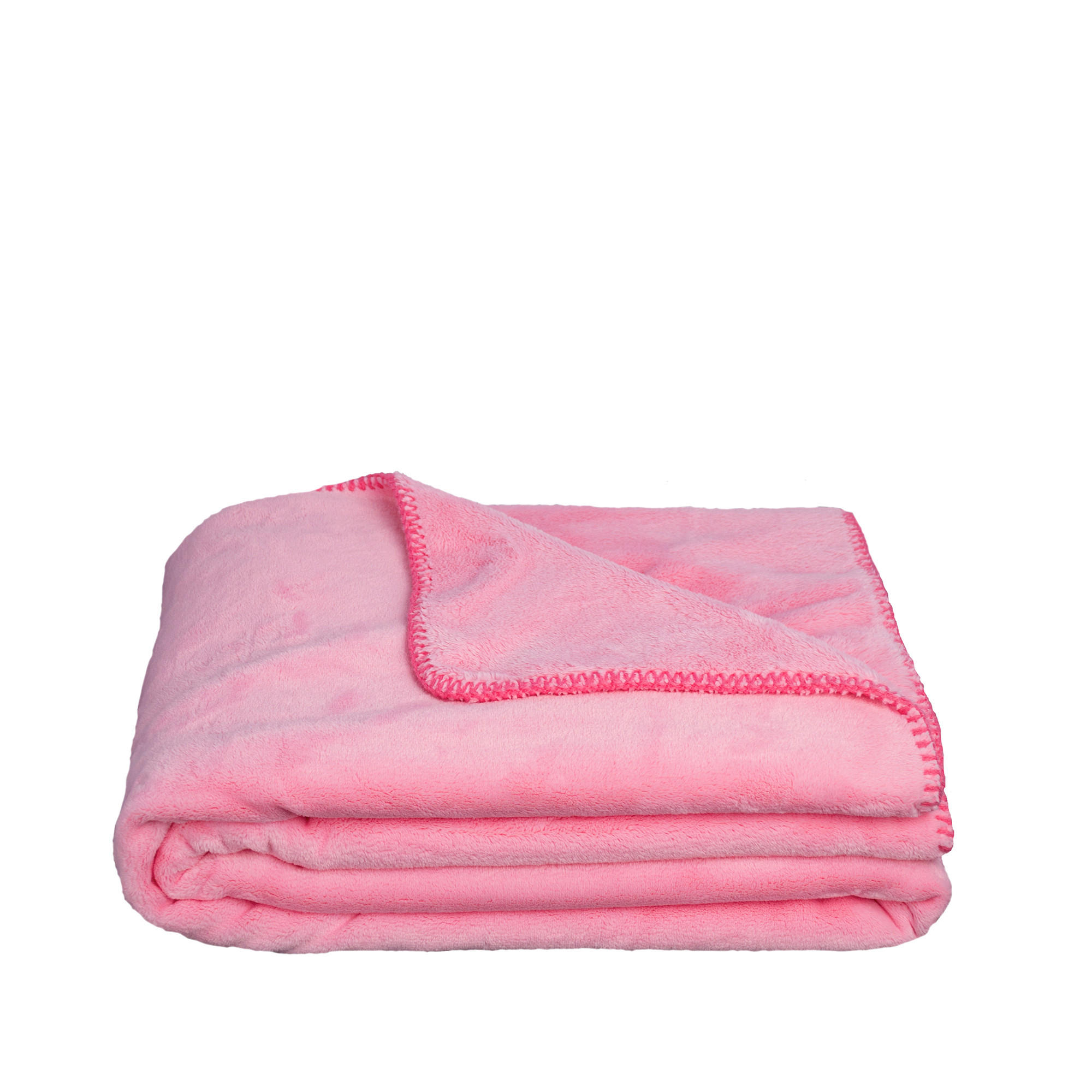 DECKE 140/190 cm  - Rosa, Basics, Textil (140/190cm) - Zoeppritz