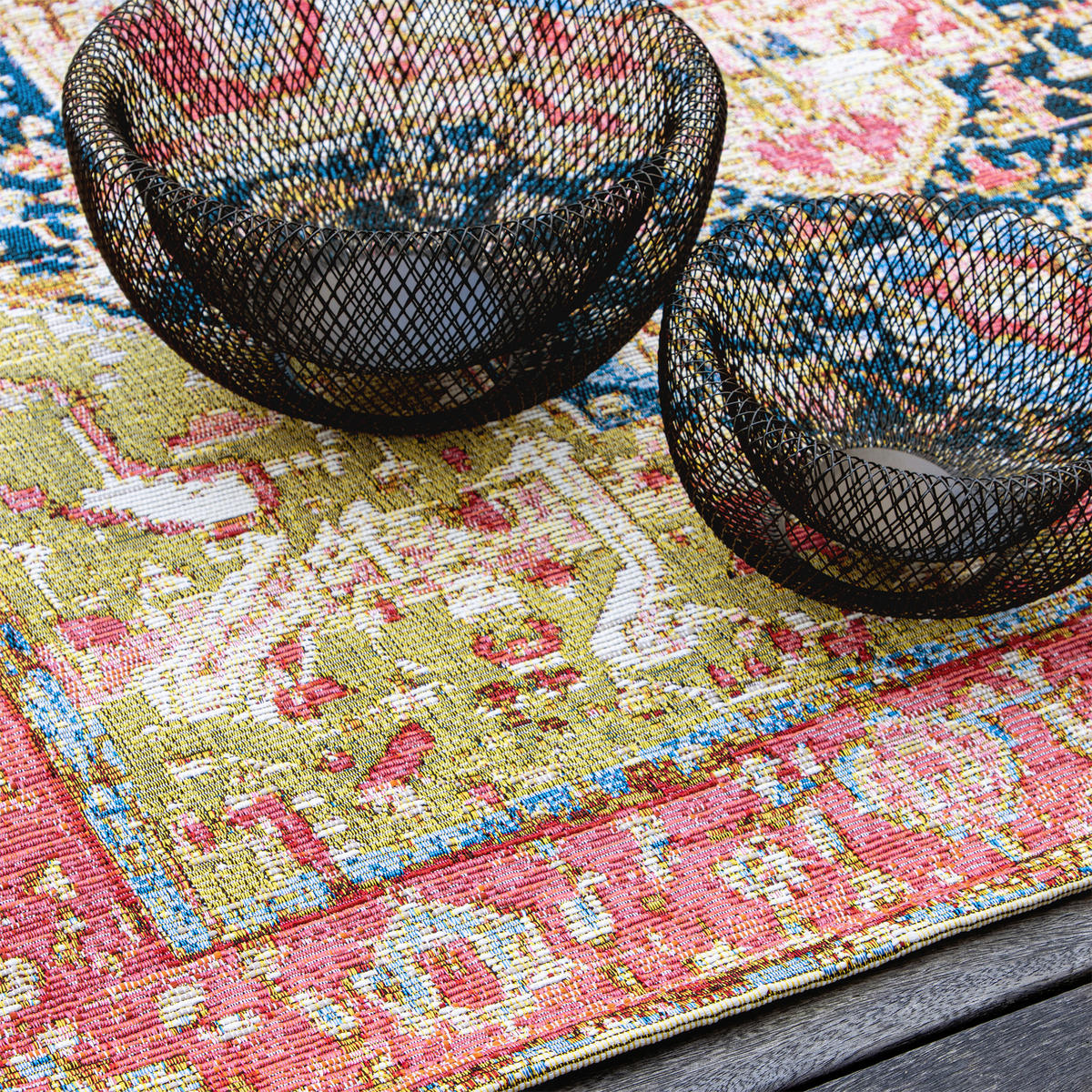 OUTDOORTEPPICH 160/230 cm  - Rot/Multicolor, Design, Textil (160/230cm) - Novel