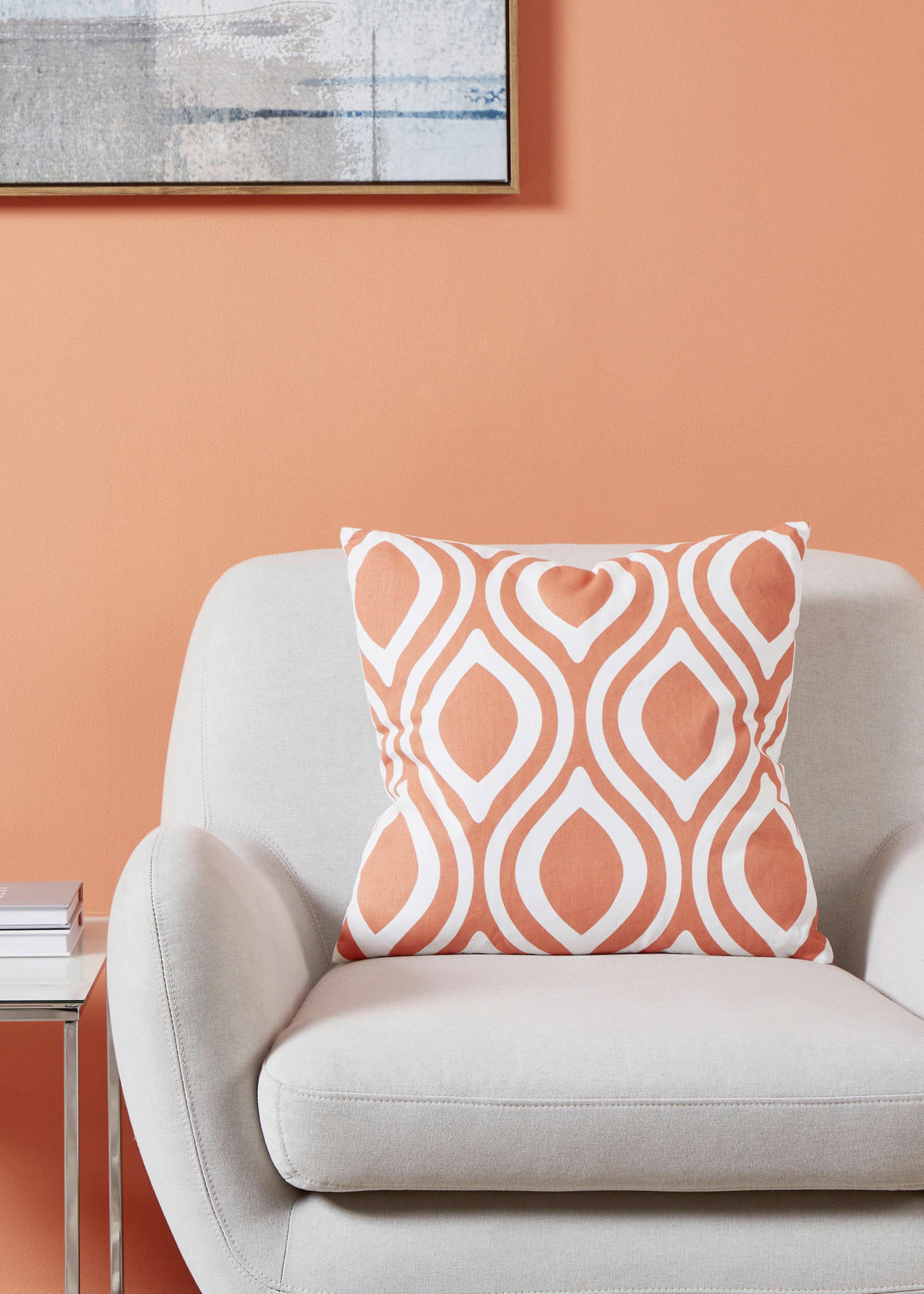 ZIERKISSEN  45/45 cm   - Rot/Orange, Basics, Textil (45/45cm) - Eglo