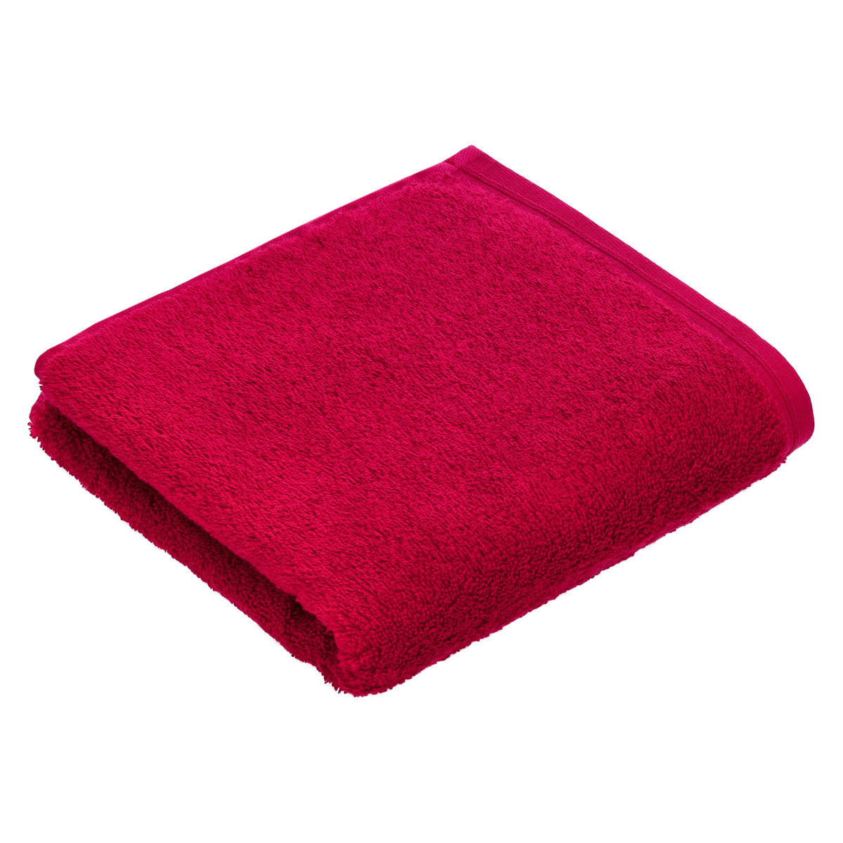 HANDTUCH 60/110 cm Vegan Life Rot  - Rot, Basics, Textil (60/110cm) - Vossen