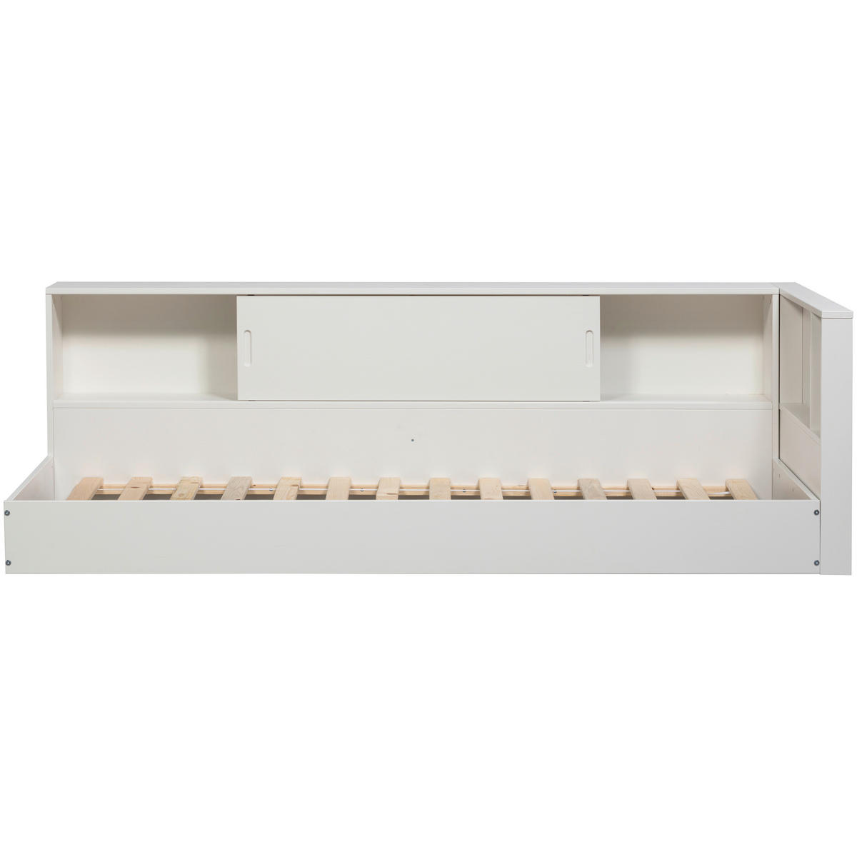 BODENBETT. - Weiß, Basics, Holz (90/200cm) - MID.YOU