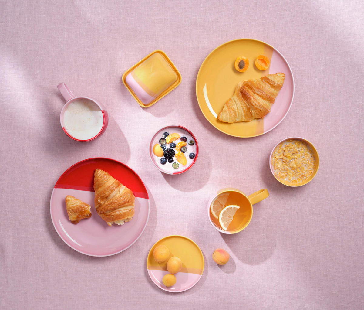 DESSERTTELLER Rot joy  - Rot, KONVENTIONELL, Keramik (22/2,6cm) - ASA