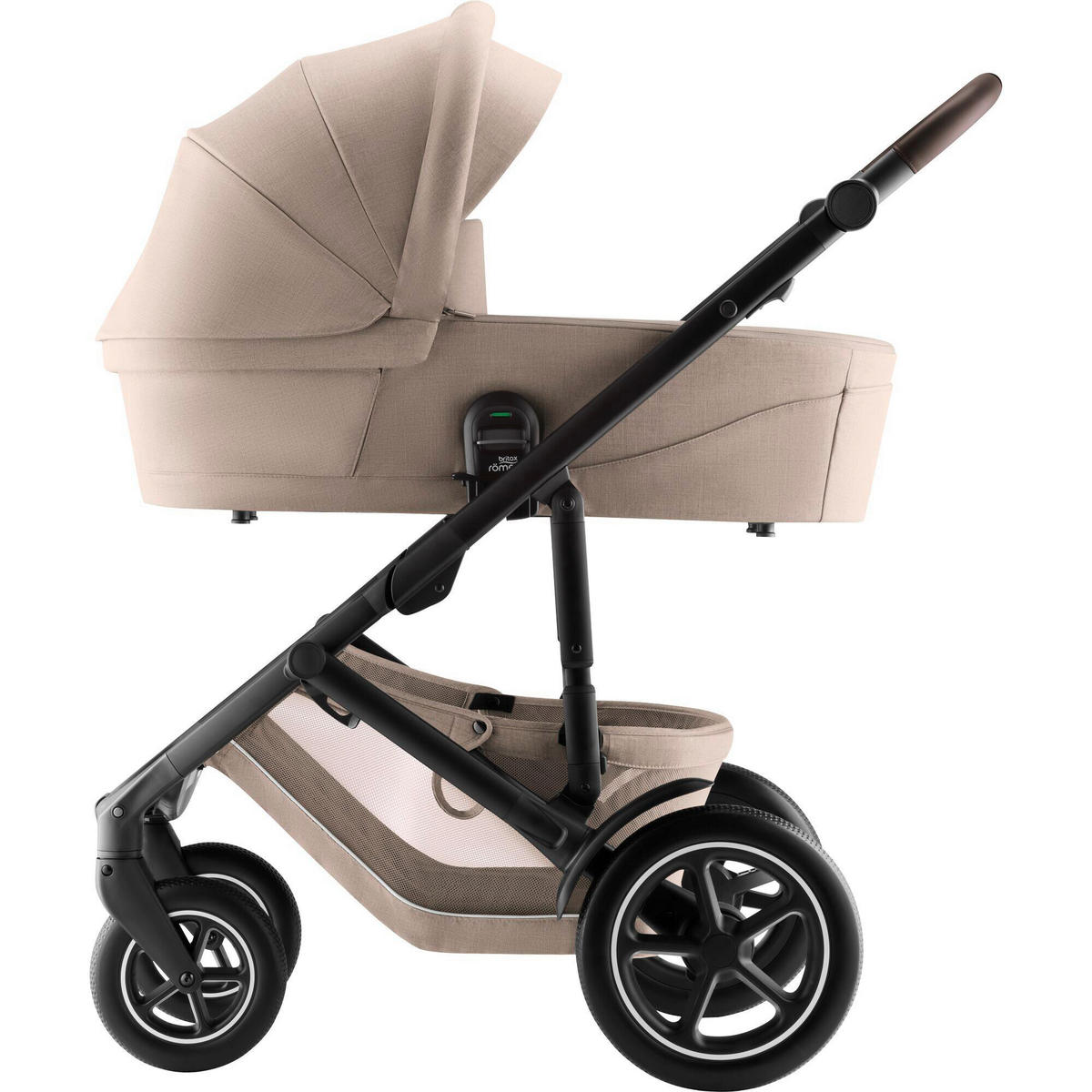 LIEGEWANNE Smile 5Z  - Hellbraun, Basics, Textil/Metall (20/43/85.5cm) - Britax Römer