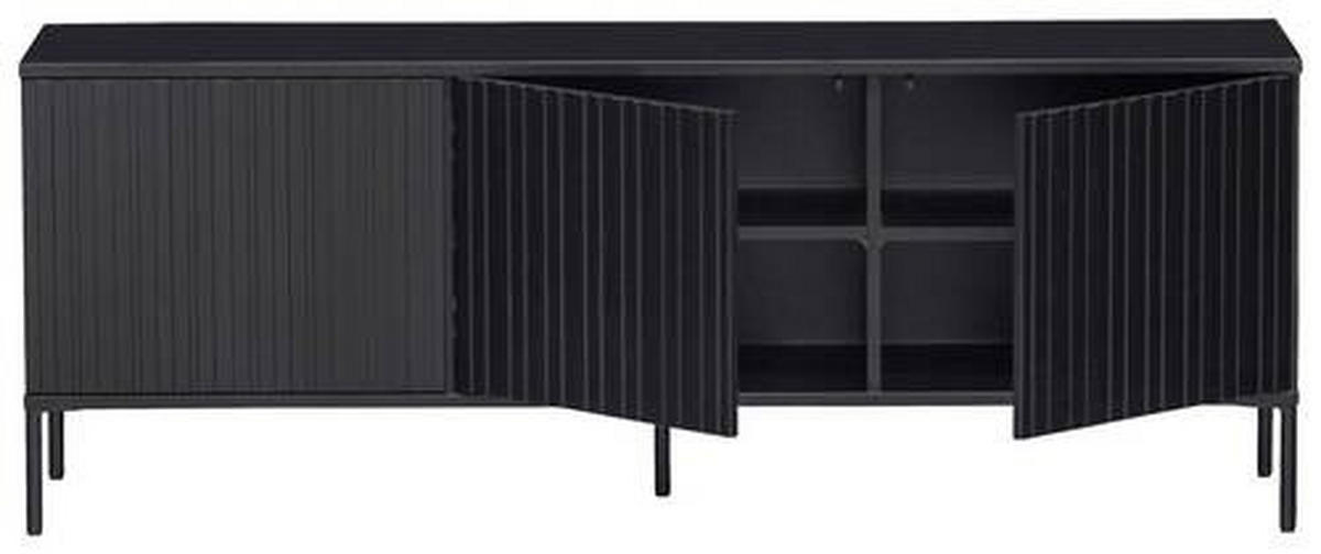 LOWBOARD  in 150/56/44 cm  - Schwarz, Design, Holz/Holzwerkstoff (150/56/44cm) - Ambia Home