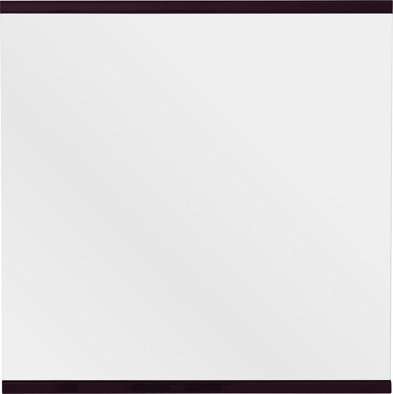 WANDSPIEGEL 75/75,6/4,6 cm  - Aubergine, Design, Glas/Holzwerkstoff (75/75,6/4,6cm) - Invivus