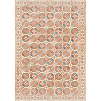 VINTAGE-TEPPICH Living Bathian 240/340 cm  in Creme, Terracotta, Graublau  - Graublau/Terracotta, LIFESTYLE, Kunststoff/Textil (240/340cm) - Lindorug