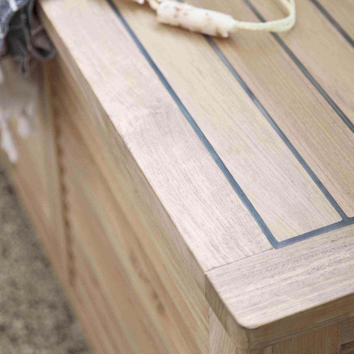 TRUHE in Holz 90/48/30 cm  - Teakfarben, ROMANTIK / LANDHAUS, Holz (90/48/30cm) - MID.YOU