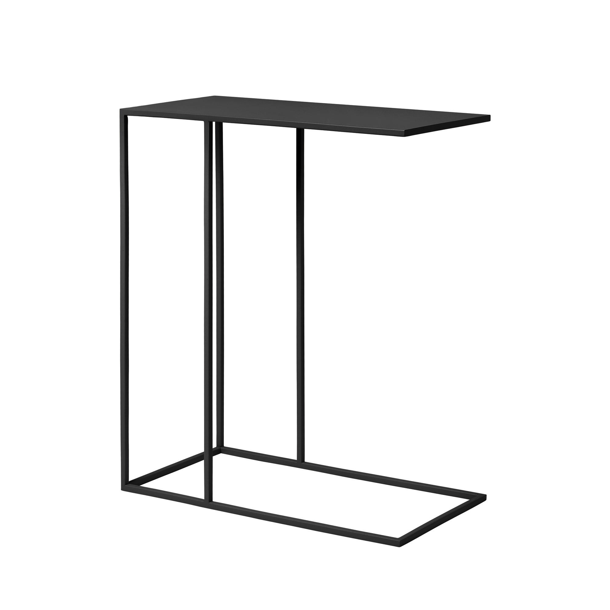 BEISTELLTISCH Schwarz rechteckig  - Schwarz, Design, Metall (25/58/50cm) - Blomus