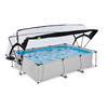 POOL-SET 300/200/65 cm  - Grau, KONVENTIONELL, Kunststoff (300/200/65cm) - EXIT Toys