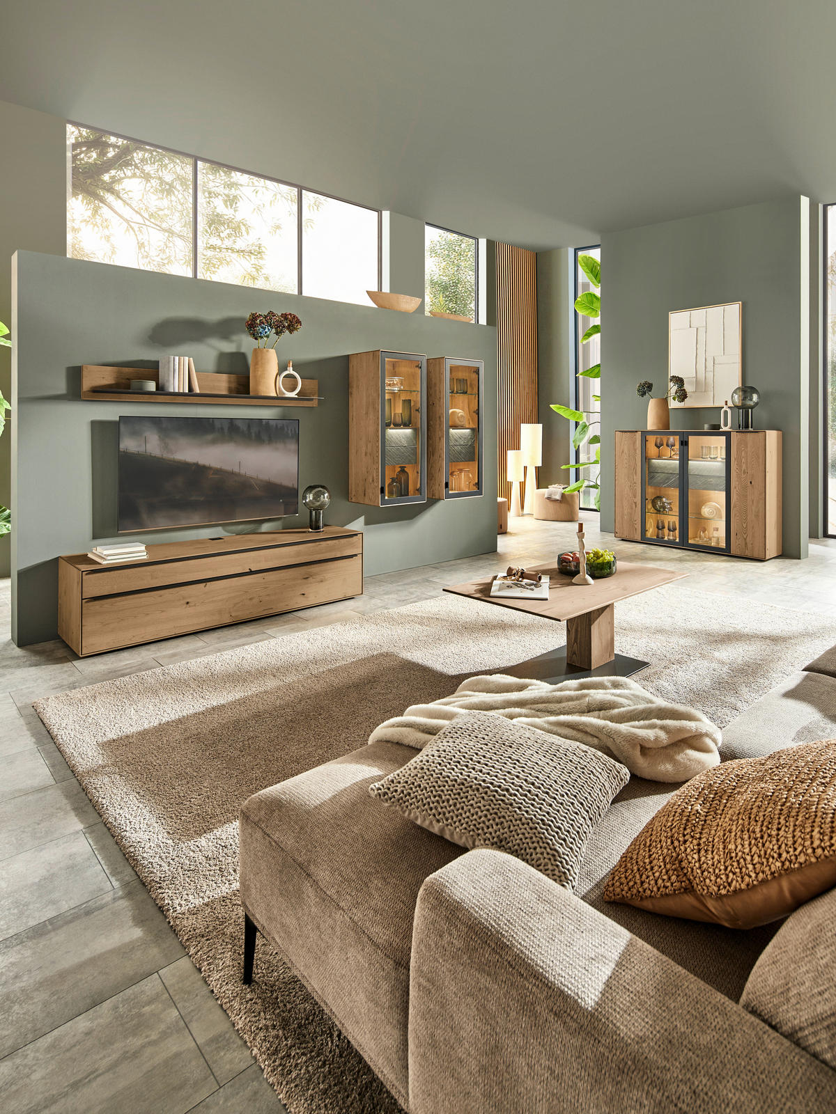 LOWBOARD Kastanienfarben  182/47,1/47,1 cm  - Kastanienfarben/Anthrazit, Natur, Holz/Metall (182/47,1/47,1cm) - Valnatura