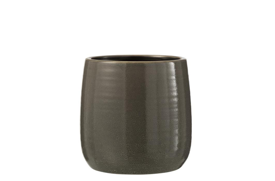 ÜBERTOPF   - Grau, Trend, Keramik (17/17cm)