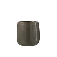 ÜBERTOPF   - Grau, Trend, Keramik (17/17cm)