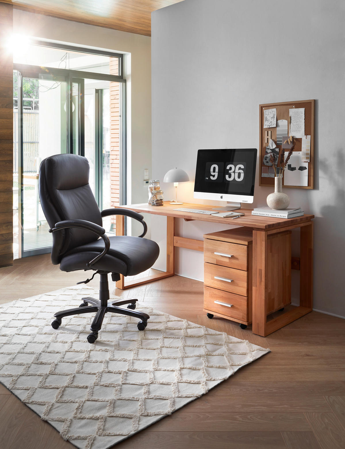 SCHREIBTISCH 160/70/75 cm  in Buchefarben  - Buchefarben, KONVENTIONELL, Holz (160/70/75cm) - Linea Natura