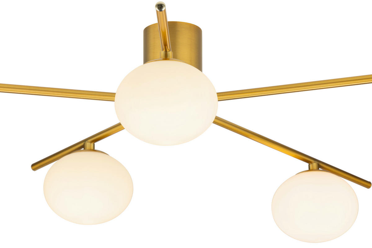 DECKENLEUCHTE 70/54/17.5 cm  - Weiß, Trend, Glas (70/54/17.5cm) - Collett's Monde