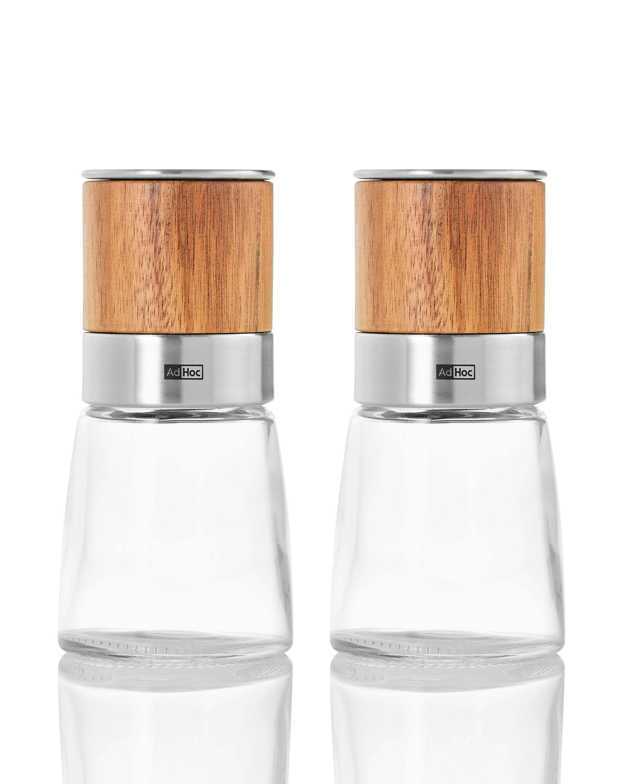 SALZ- UND PFEFFERMÜHLE AKSIA  - Design, Glas/Keramik (6,5/13,5cm) - AdHoc