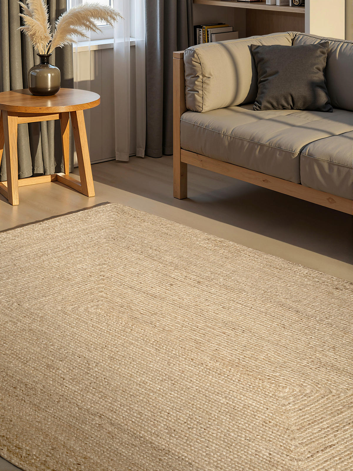 JUTETEPPICH 80/150 cm Sharmila Creme  - Creme, Basics, Textil (80/150cm)