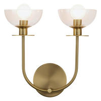 WANDLEUCHTE   - Goldfarben, KONVENTIONELL, Glas/Metall (29,2/30,5/14,6cm) - Elstead Lighting
