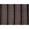 SCHLAFSOFA Cord, Plüsch Dunkelbraun  - Dunkelbraun/Schwarz, MODERN, Kunststoff/Textil (240/90/120cm) - Carryhome